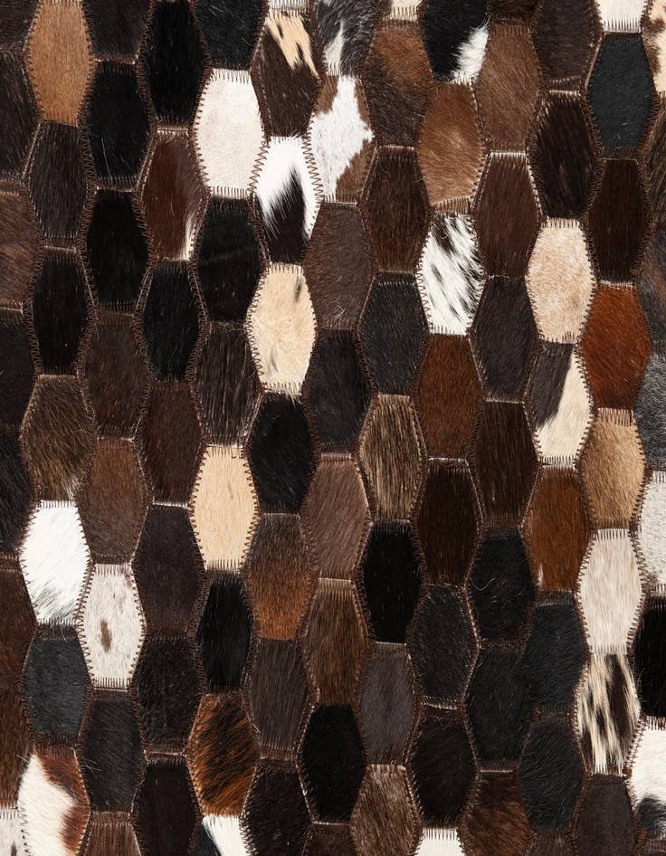 Detail image of  5' x 8' Cowhide Leather Rug
