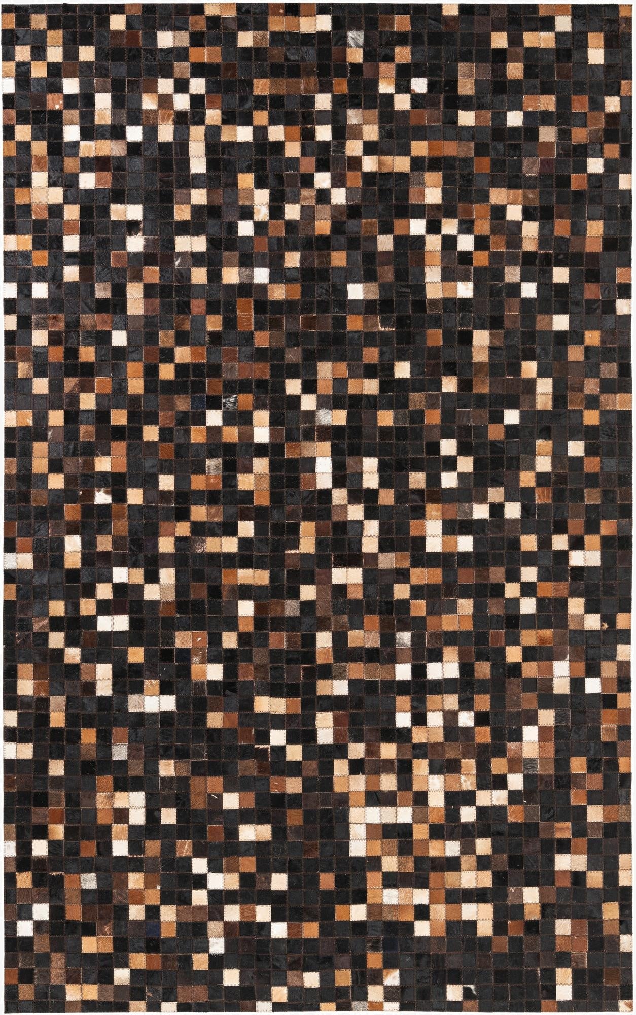  5' x 8' Cowhide Leather Rug