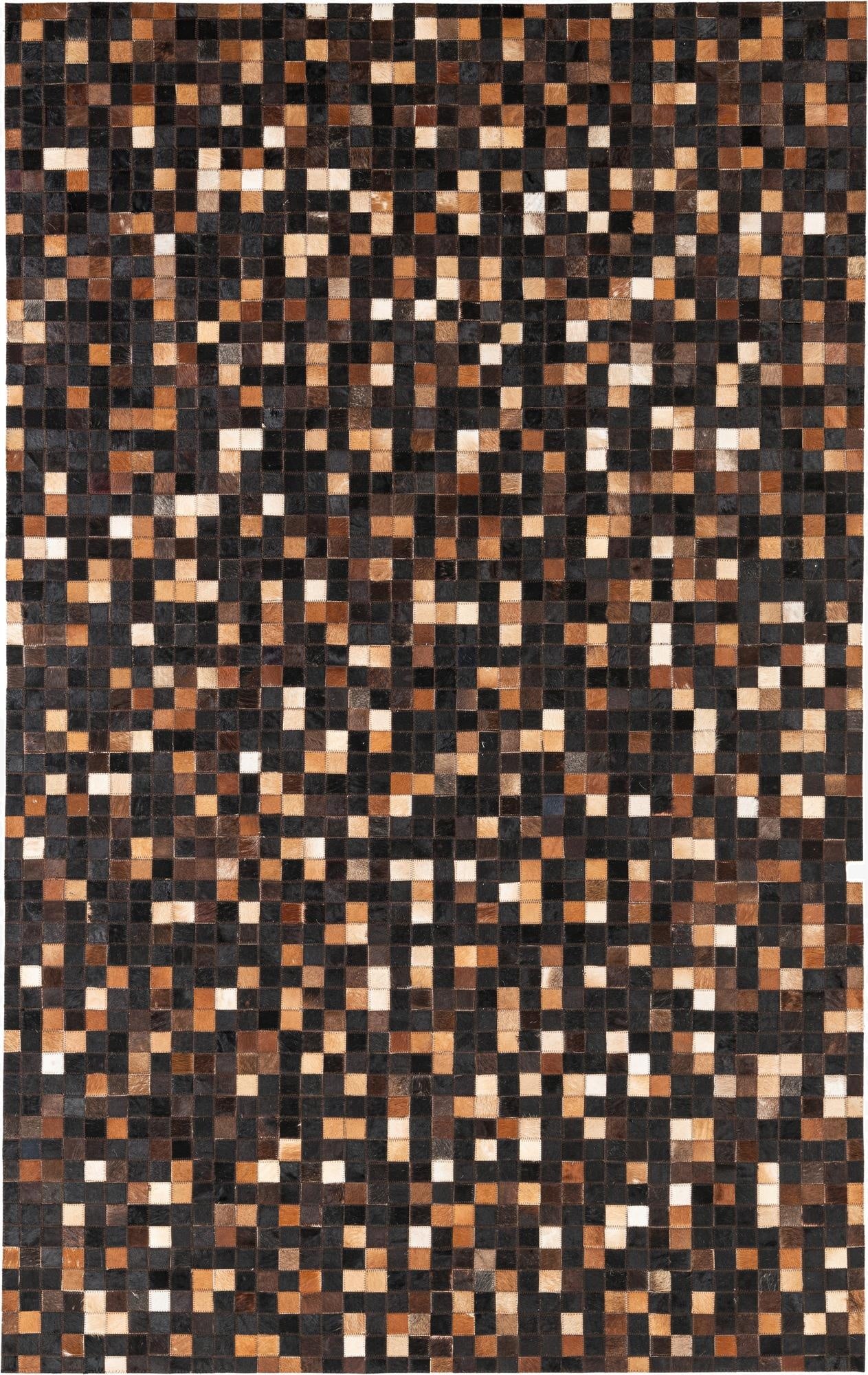  5' x 8' Cowhide Leather Rug