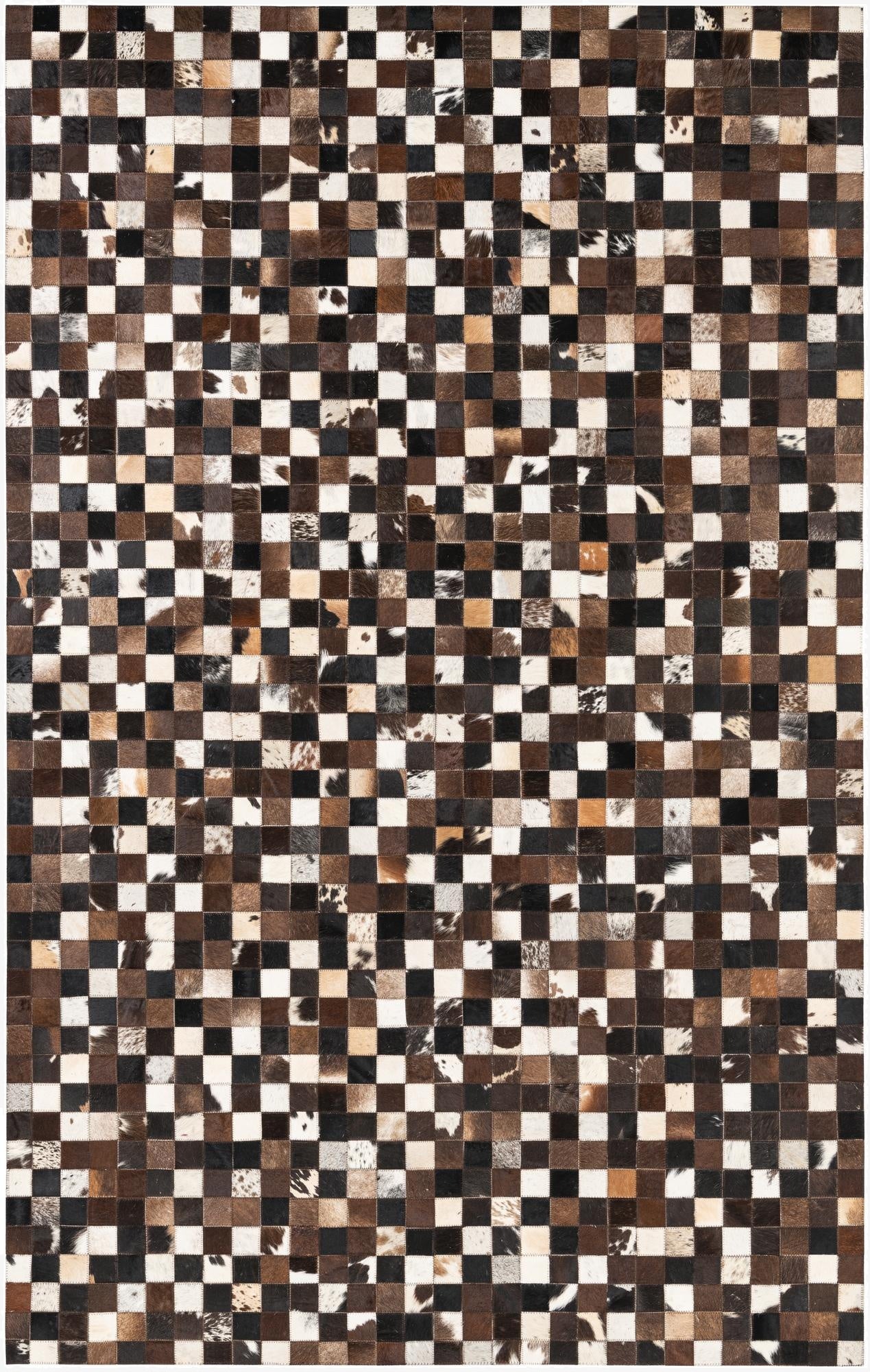  5' x 8' Cowhide Leather Rug