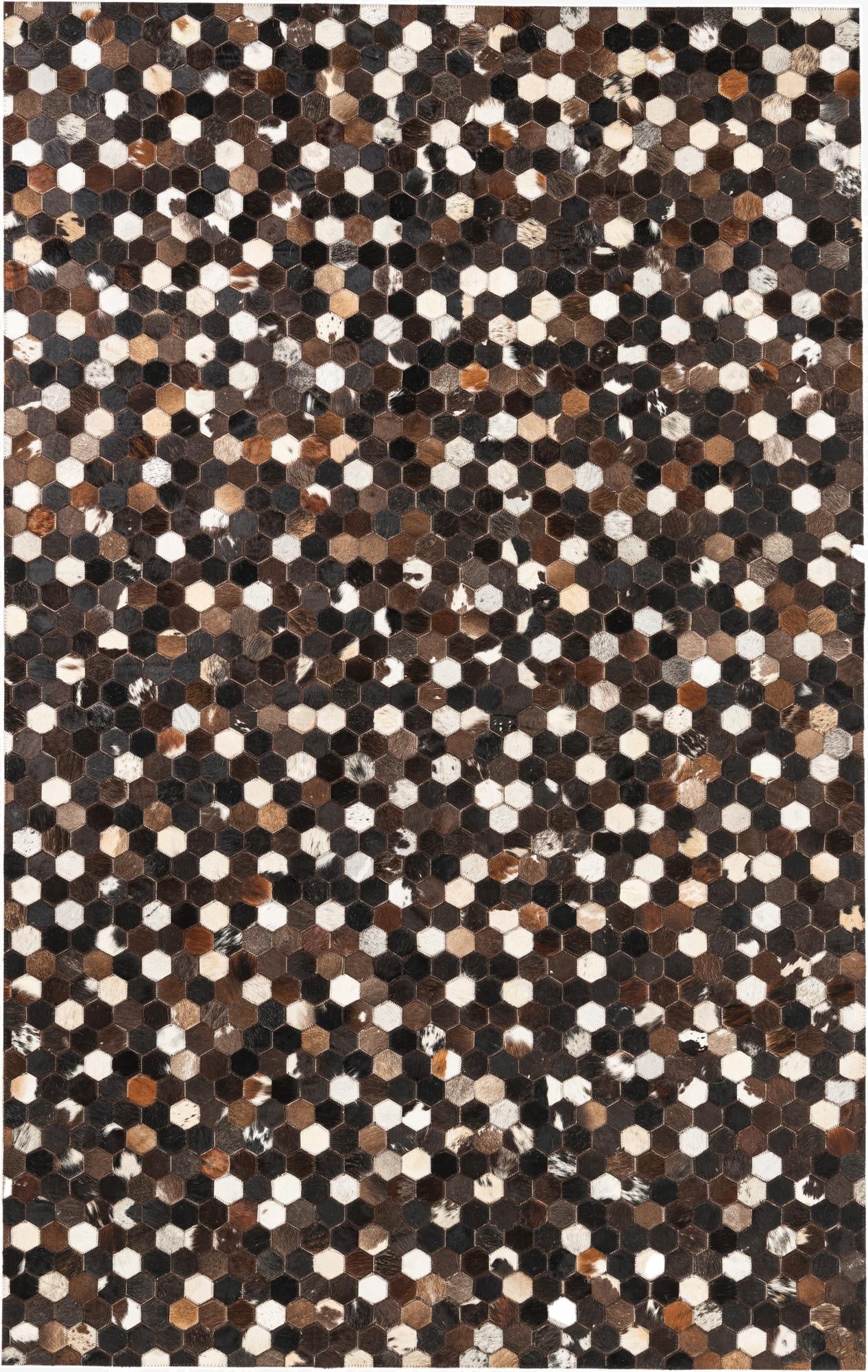  5' x 8' Cowhide Leather Rug