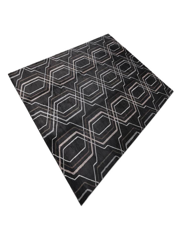 Detail image of  6' 8 x 9' 10  Hand Knotted Darya Wool Rug