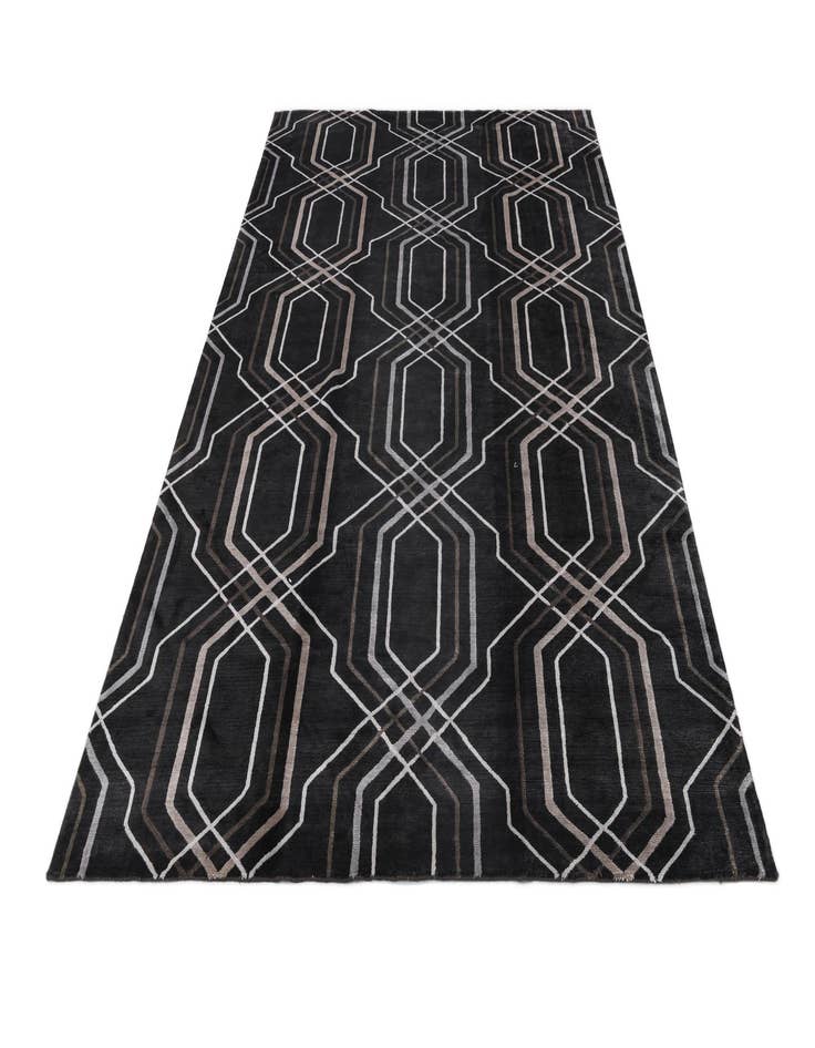 Detail image of  6' 8 x 9' 10  Hand Knotted Darya Wool Rug