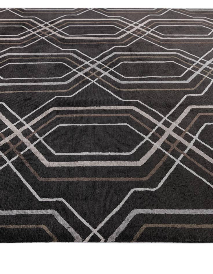 Detail image of  6' 8 x 9' 10  Hand Knotted Darya Wool Rug