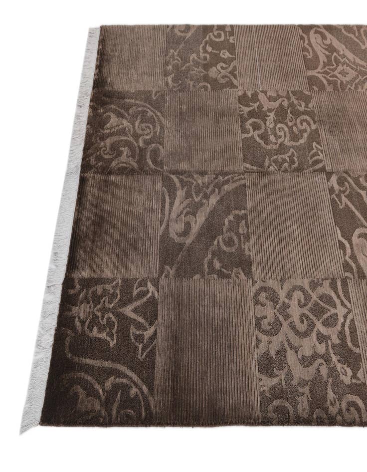 Detail image of  5' x 6' 9  Hand Knotted Darya Wool Rug