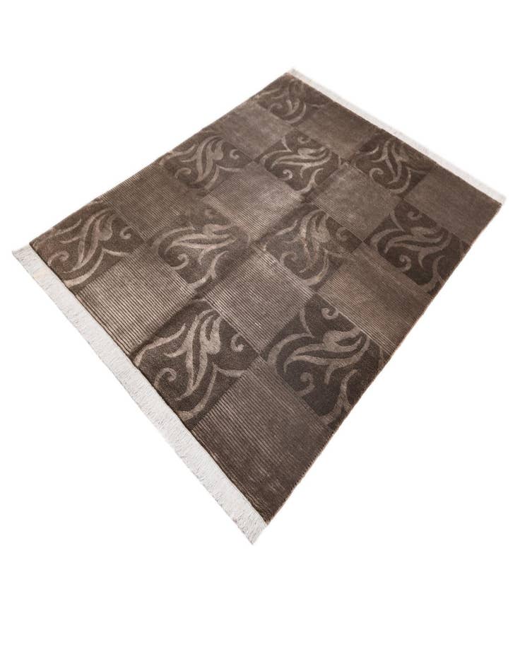 Detail image of  5' 1 x 6' 7  Hand Knotted Darya Wool Rug