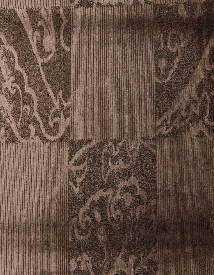 Detail image of  5' 9 x 8'  Hand Knotted Darya Wool Rug