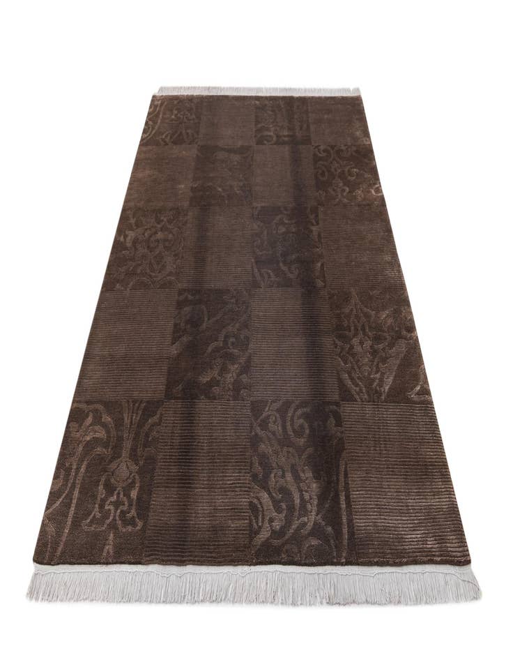 Detail image of  5' 9 x 8'  Hand Knotted Darya Wool Rug