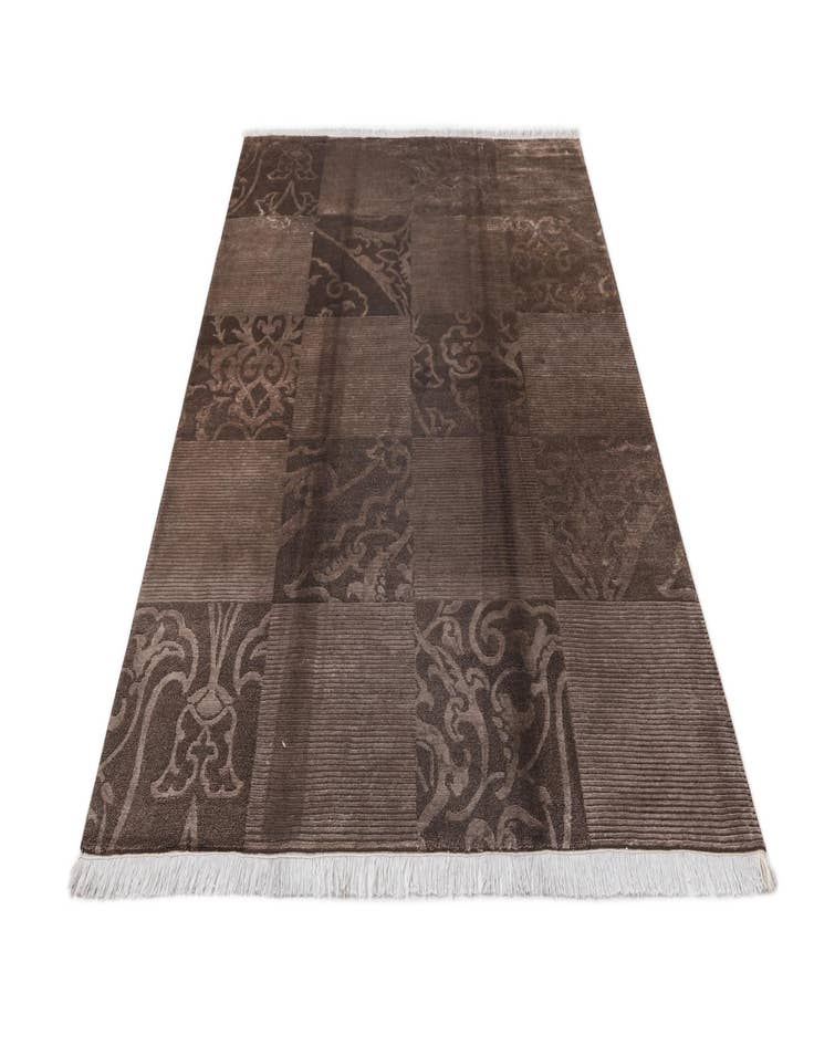 Detail image of  5' 9 x 8'  Hand Knotted Darya Wool Rug