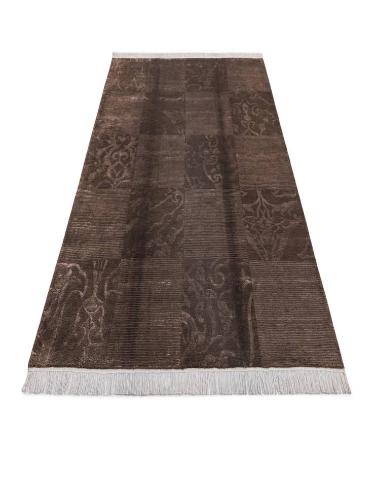 Detail image of  5' 8 x 8'  Hand Knotted Darya Wool Rug