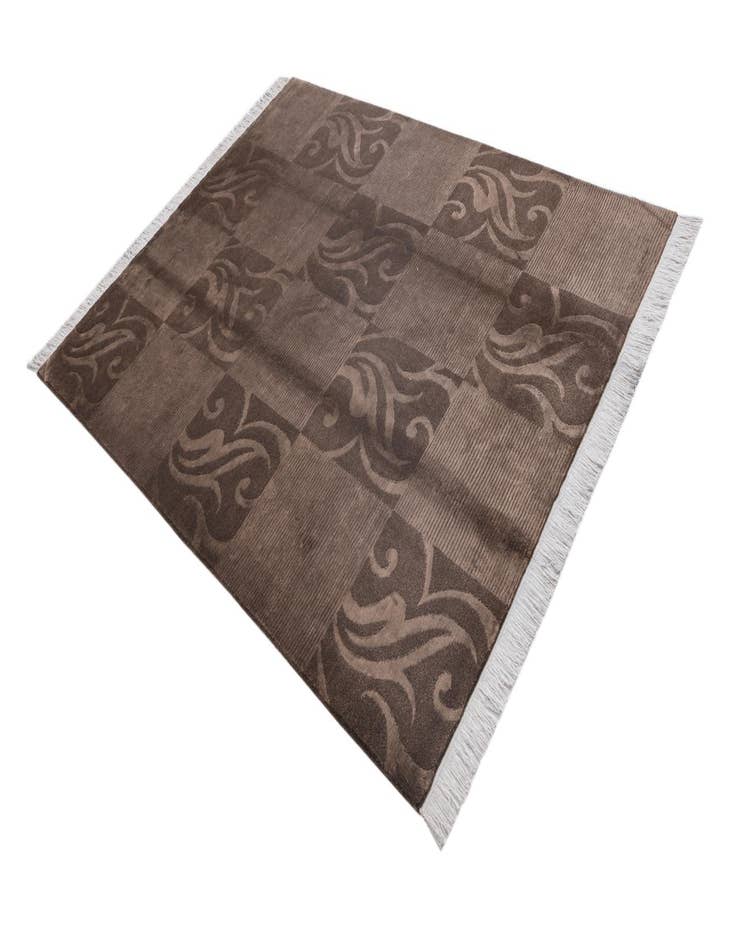 Detail image of  5' 8 x 7' 11  Hand Knotted Darya Wool Rug