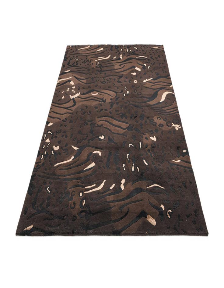 Detail image of  5' 7 x 8'  Hand Knotted Darya Wool Rug