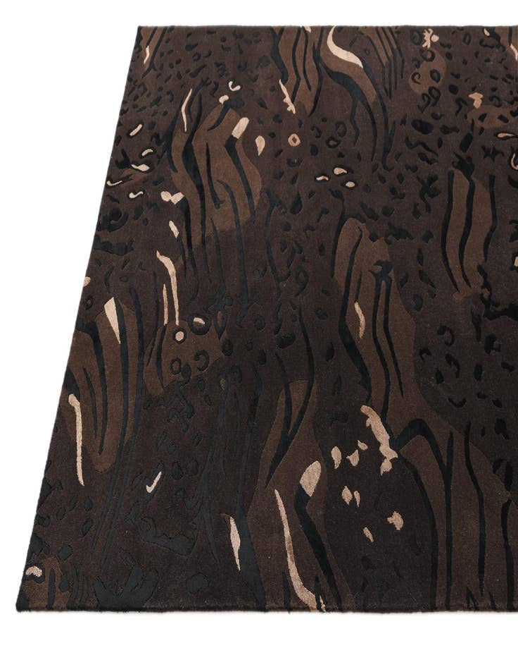 Detail image of  5' 7 x 8'  Hand Knotted Darya Wool Rug