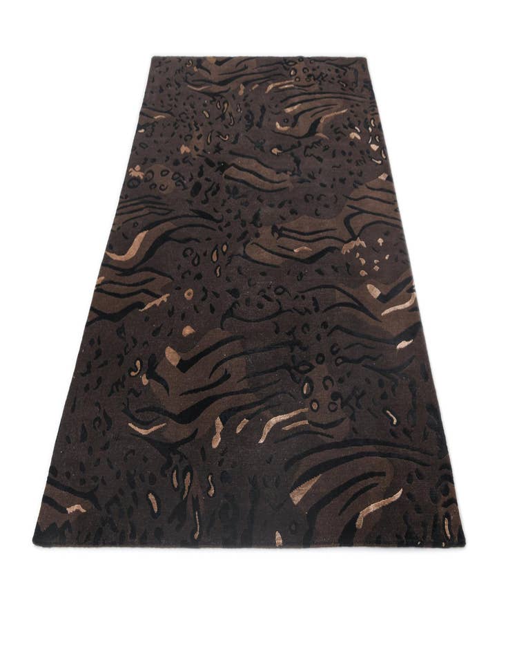 Detail image of  5' 8 x 8'  Hand Knotted Darya Wool Rug