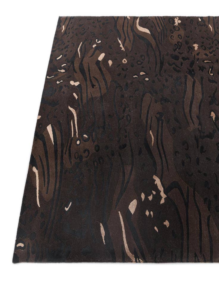 Detail image of  5' 8 x 8'  Hand Knotted Darya Wool Rug