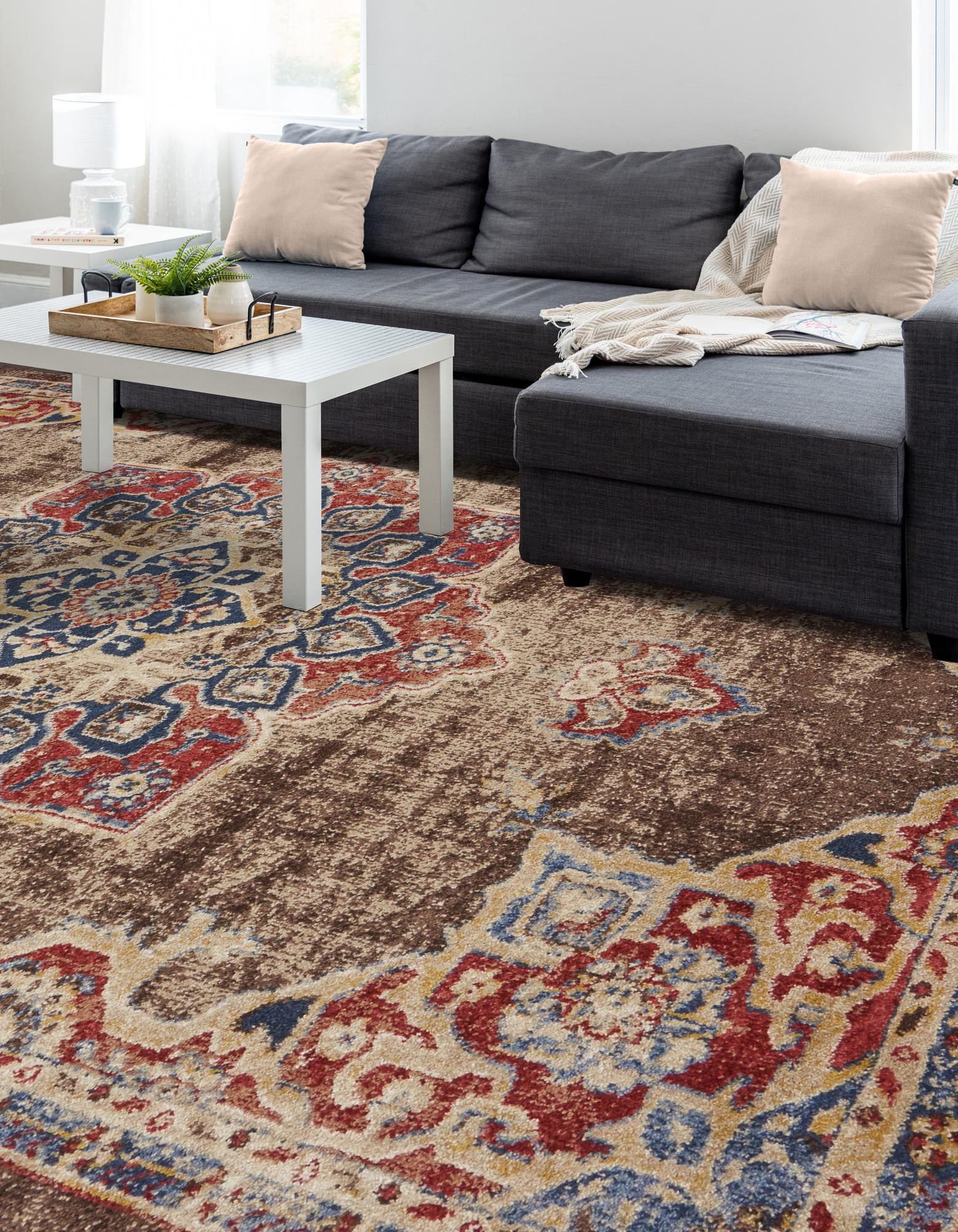 Chocolate Brown 9' x 12' 2 Eden Rug | Rugs.com