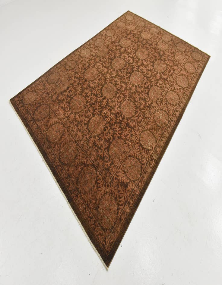 Detail image of  6' 8 x 9' 10  Hand Knotted Peshawar Ziegler Rug