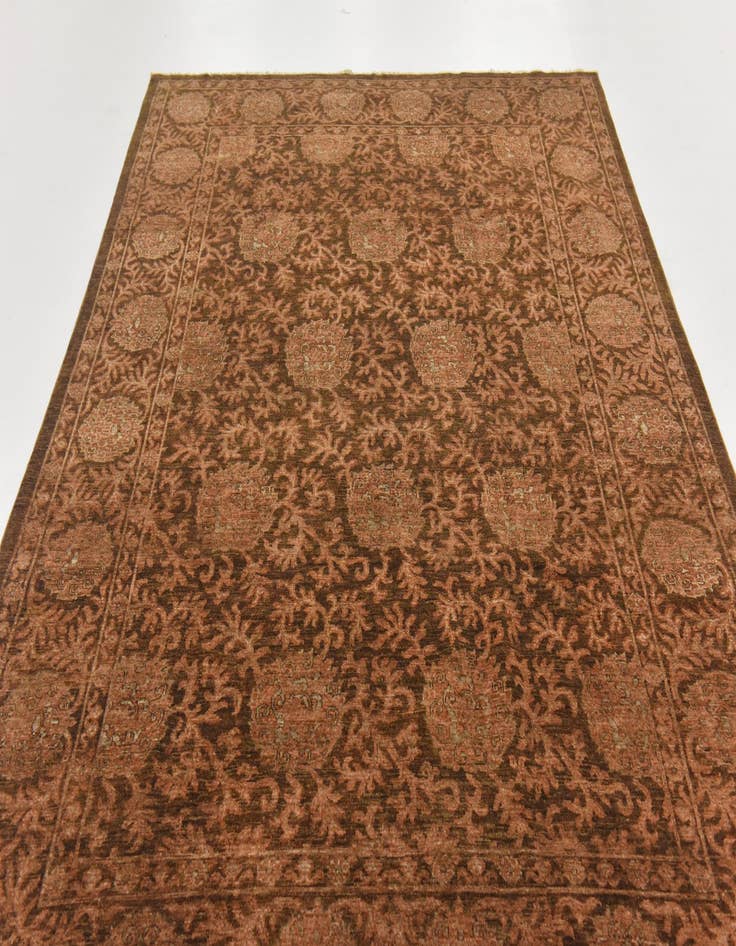 Detail image of  6' 8 x 9' 10  Hand Knotted Peshawar Ziegler Rug