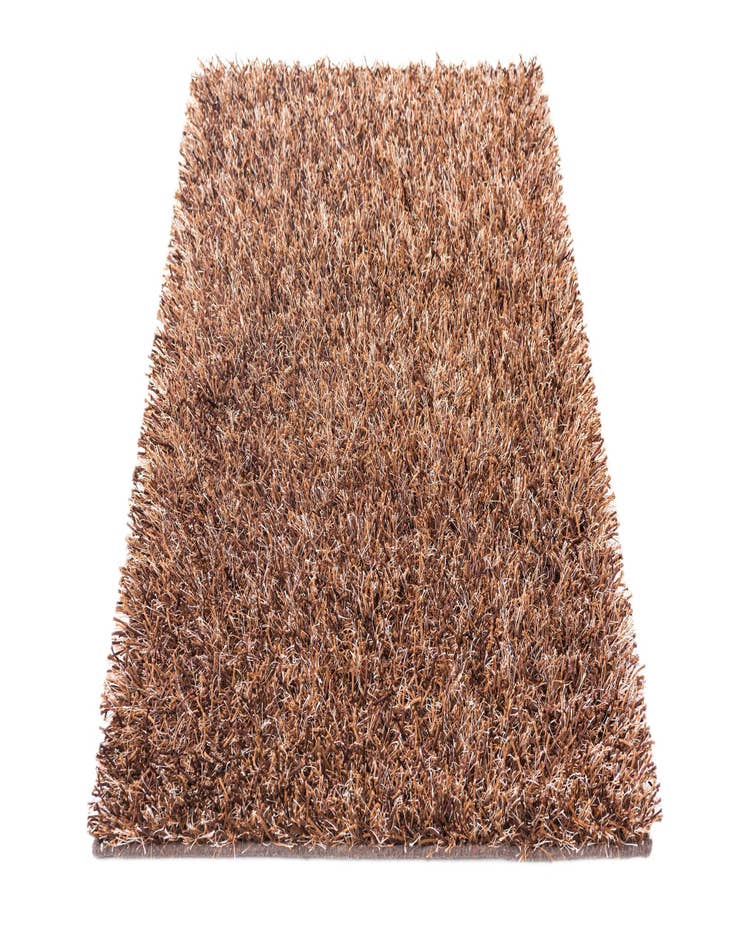 Detail image of  2' 7 x 4' 9  Hand Knotted Solid Shag Oriental Rug