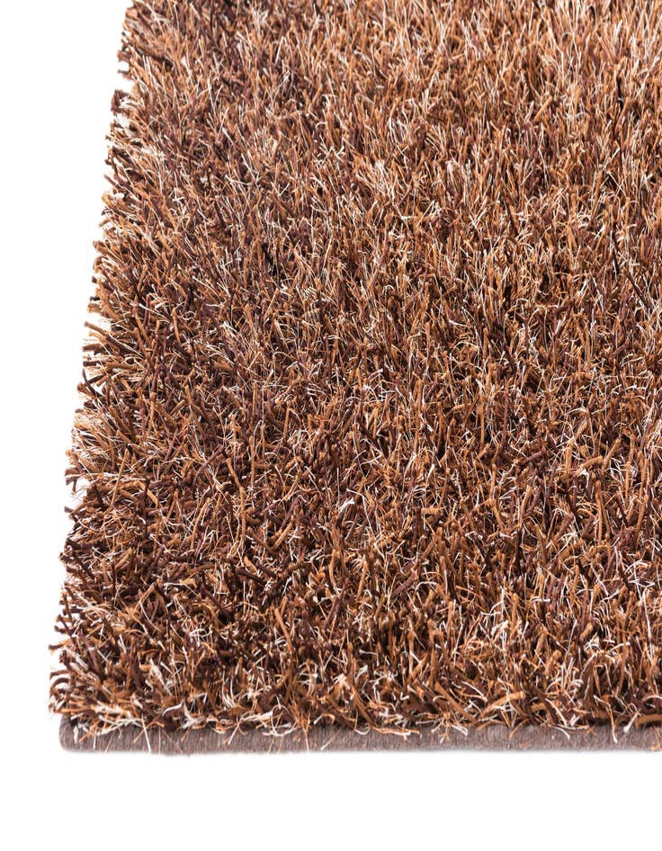 Detail image of  2' 7 x 4' 9  Hand Knotted Solid Shag Oriental Rug