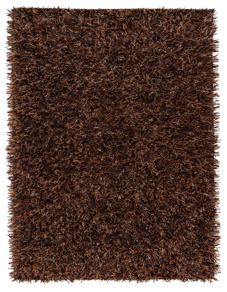 Detail image of  2' 7 x 4' 9  Hand Knotted Solid Shag Oriental Rug