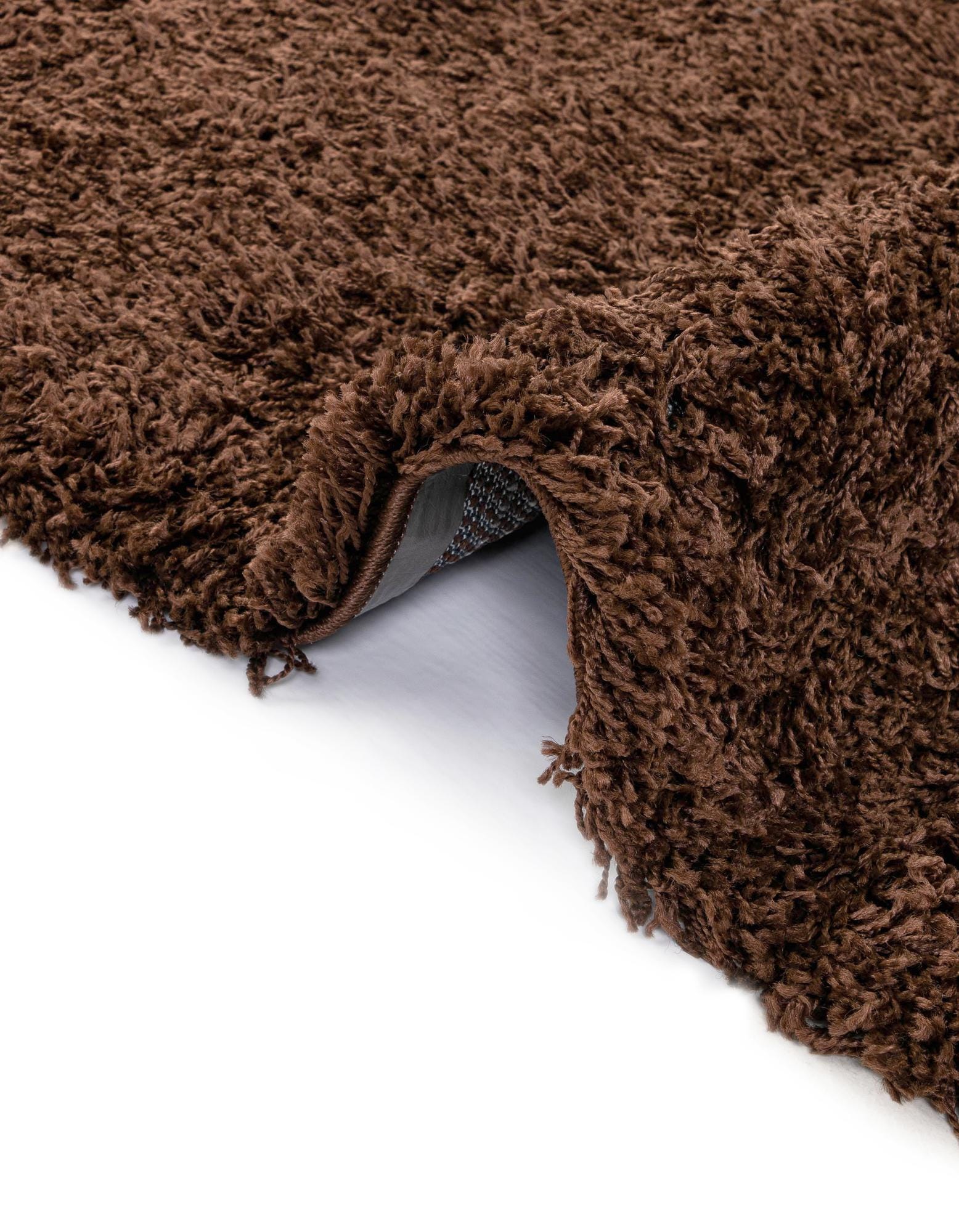 Chocolate Brown 9' x 12' Solid Shag Rug | Rugs.com