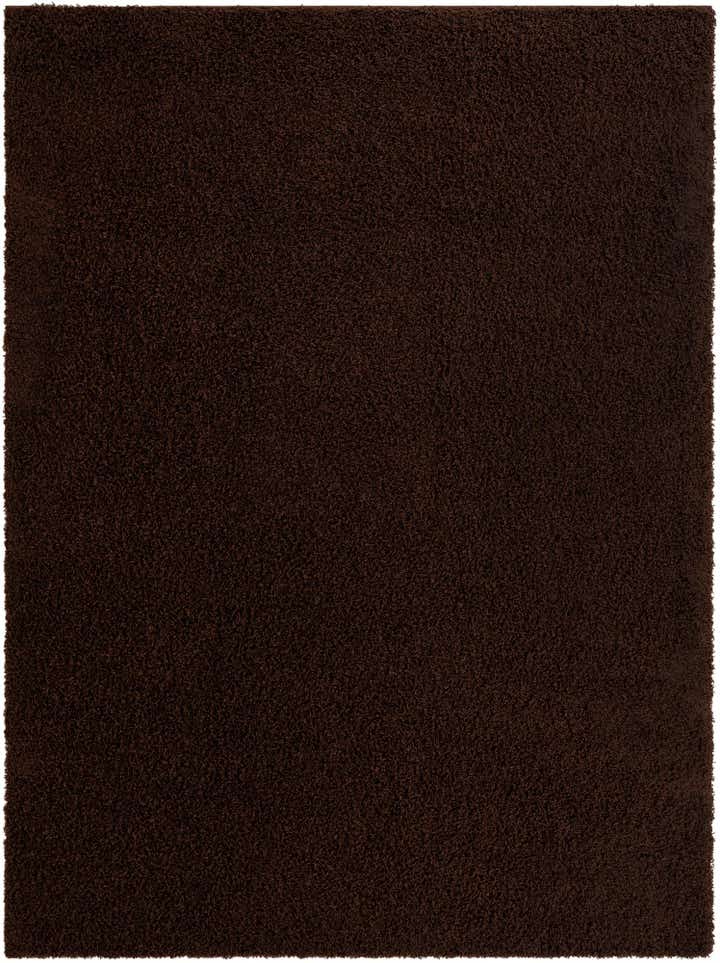 Chocolate Brown 9' x 12' 2 Solid Shag Rug | Rugs.com