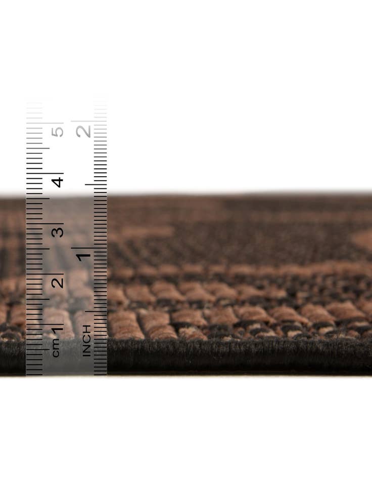 Detail image of 6' x 6' Washable Botanical Indoor / Outdoor Round Rug