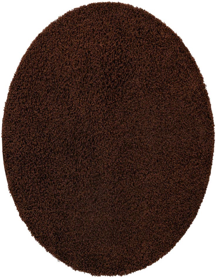 Detail image of  5' 3 x 5' 3 Solid Shag Round Rug