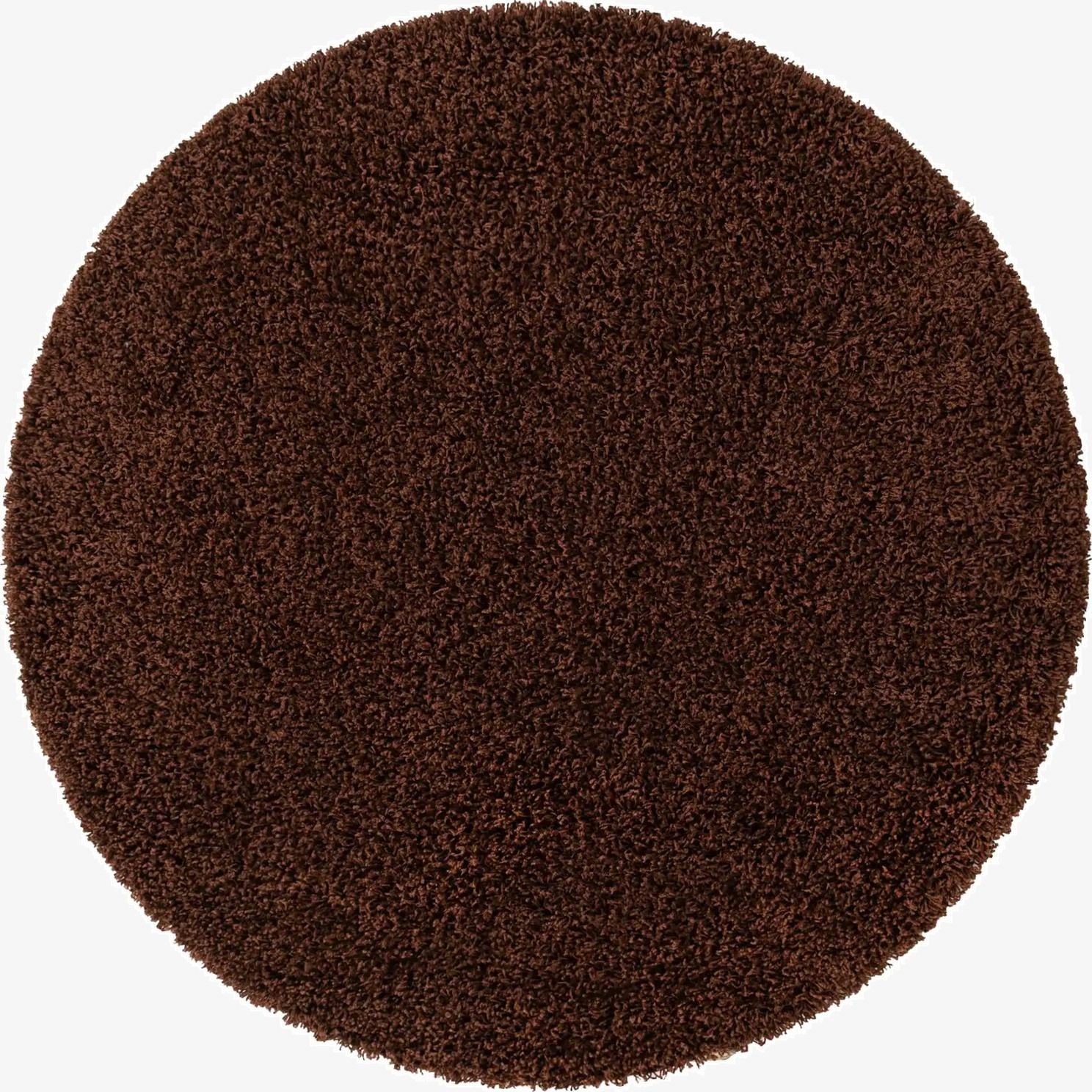  4' x 4' Solid Shag Round Rug