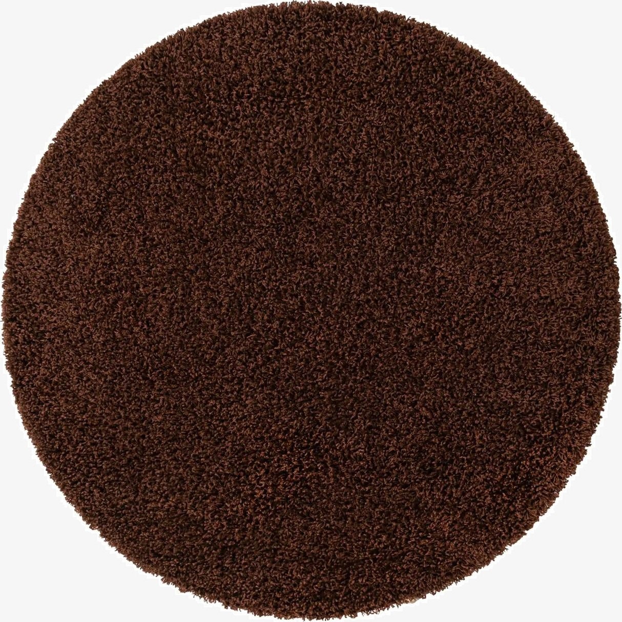  3' x 3' Solid Shag Round Rug