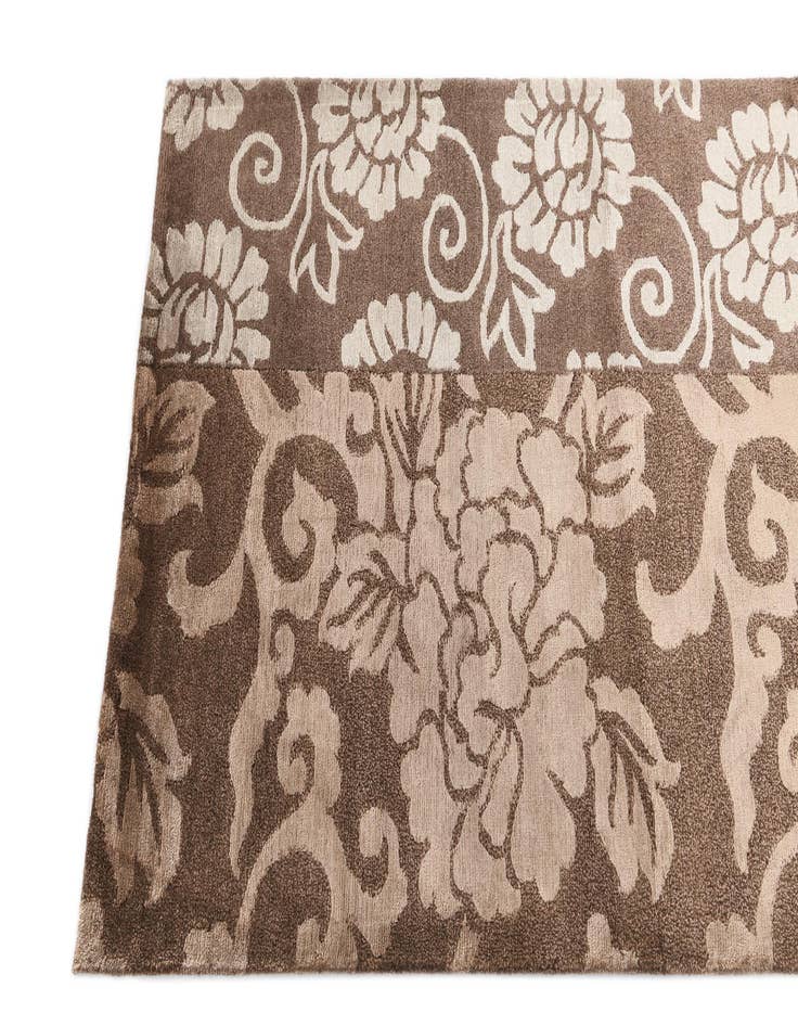 Detail image of  2' 9 x 10'  Hand Knotted Darya Wool Runner Rug