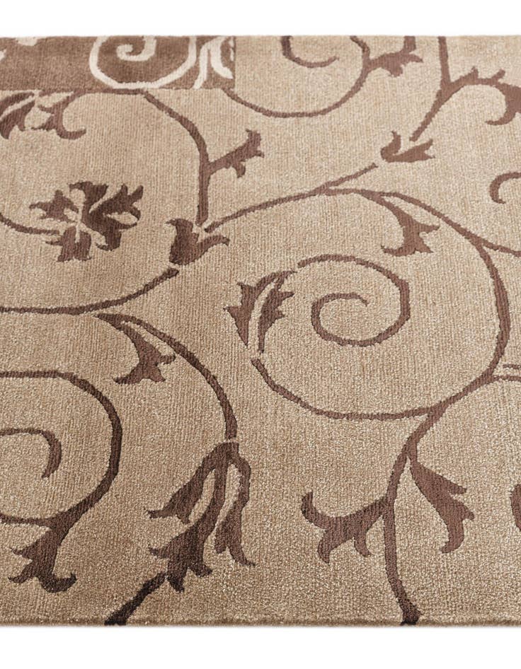 Detail image of  2' 9 x 10'  Hand Knotted Darya Wool Runner Rug