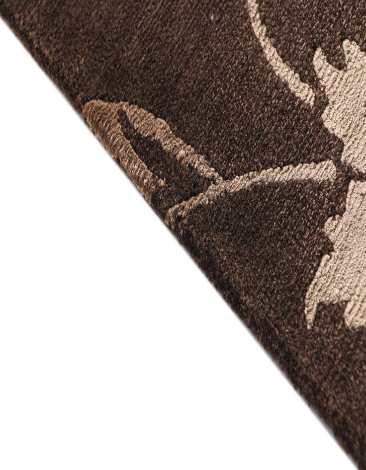 Detail image of  2' 9 x 10'  Hand Knotted Darya Wool Runner Rug