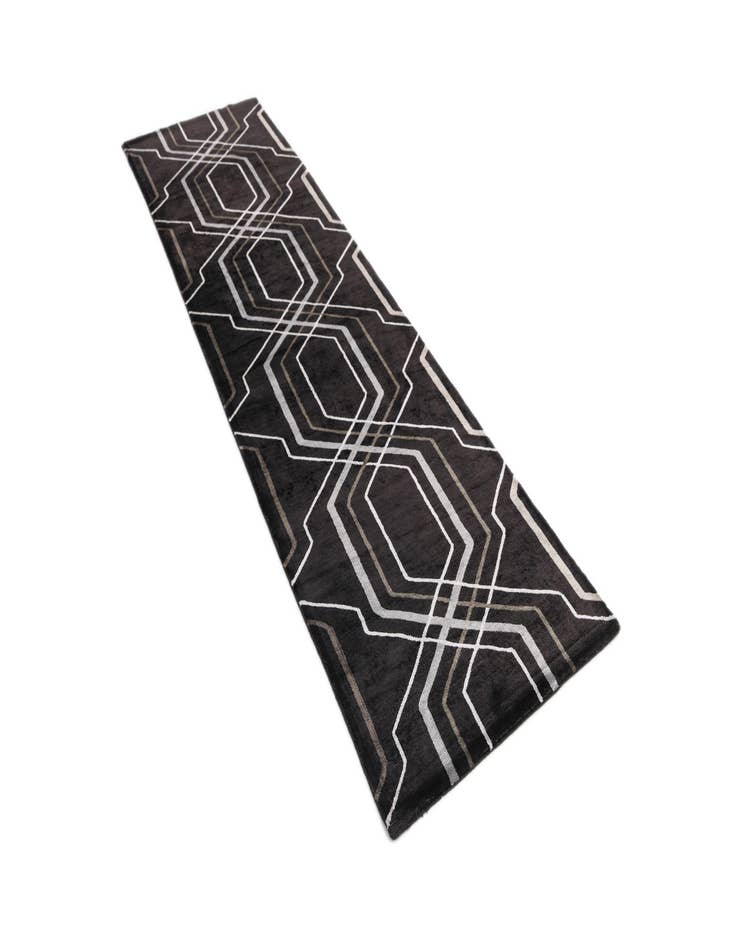 Detail image of  2' 8 x 9' 11  Hand Knotted Darya Wool Runner Rug