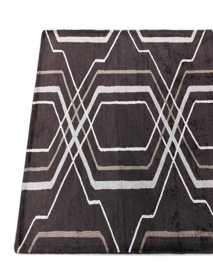 Detail image of  2' 8 x 9' 11  Hand Knotted Darya Wool Runner Rug