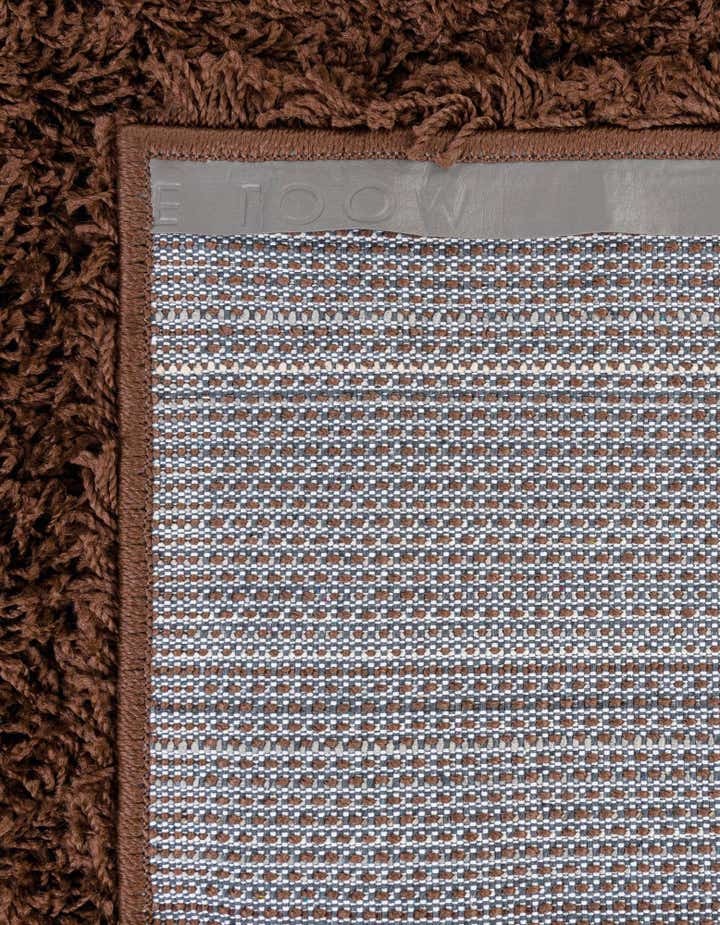 Chocolate Brown 2' x 6' Solid Shag Runner Rug | Rugs.com
