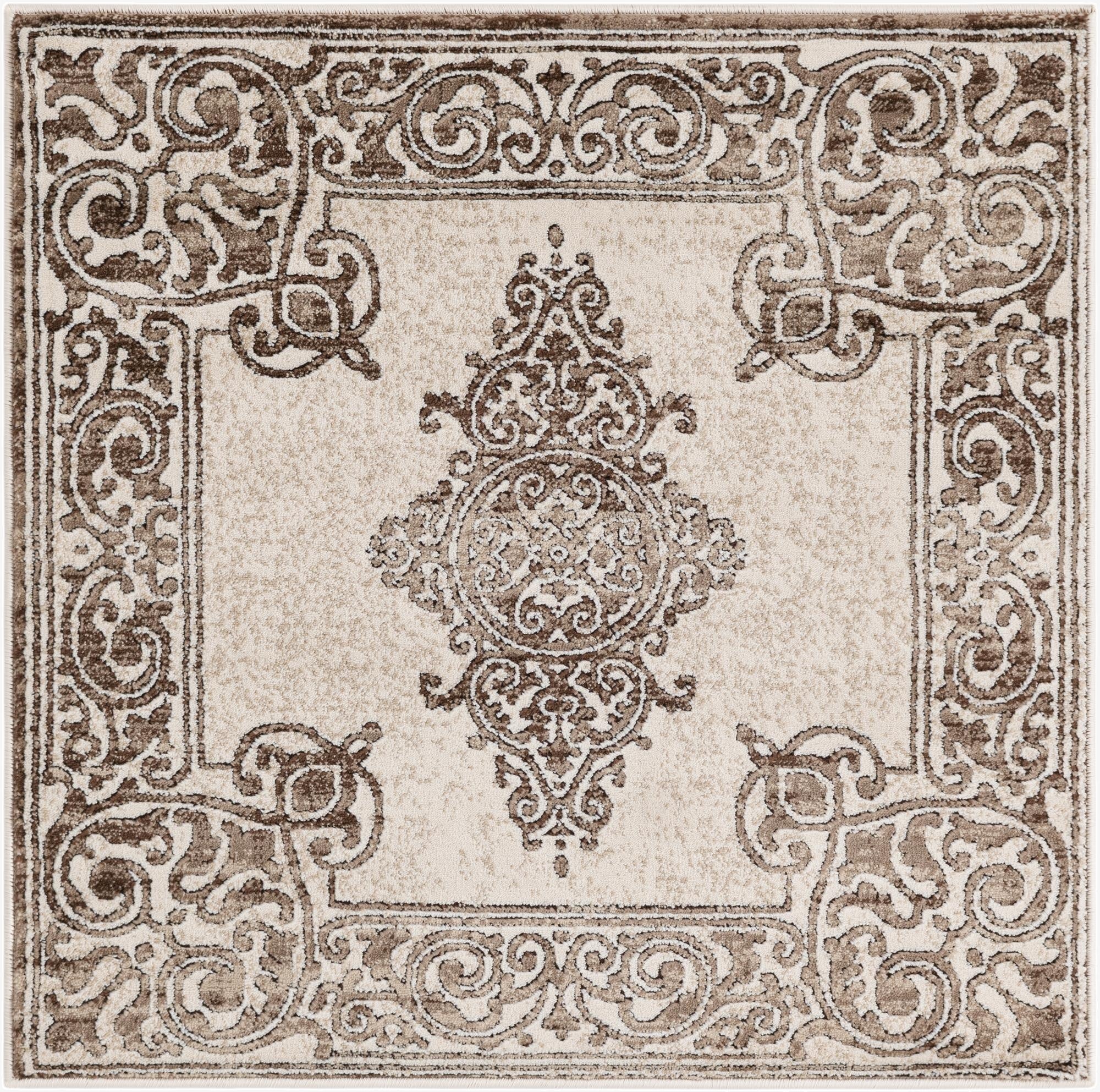  3' 3 x 3' 3 Hermitage Square Rug
