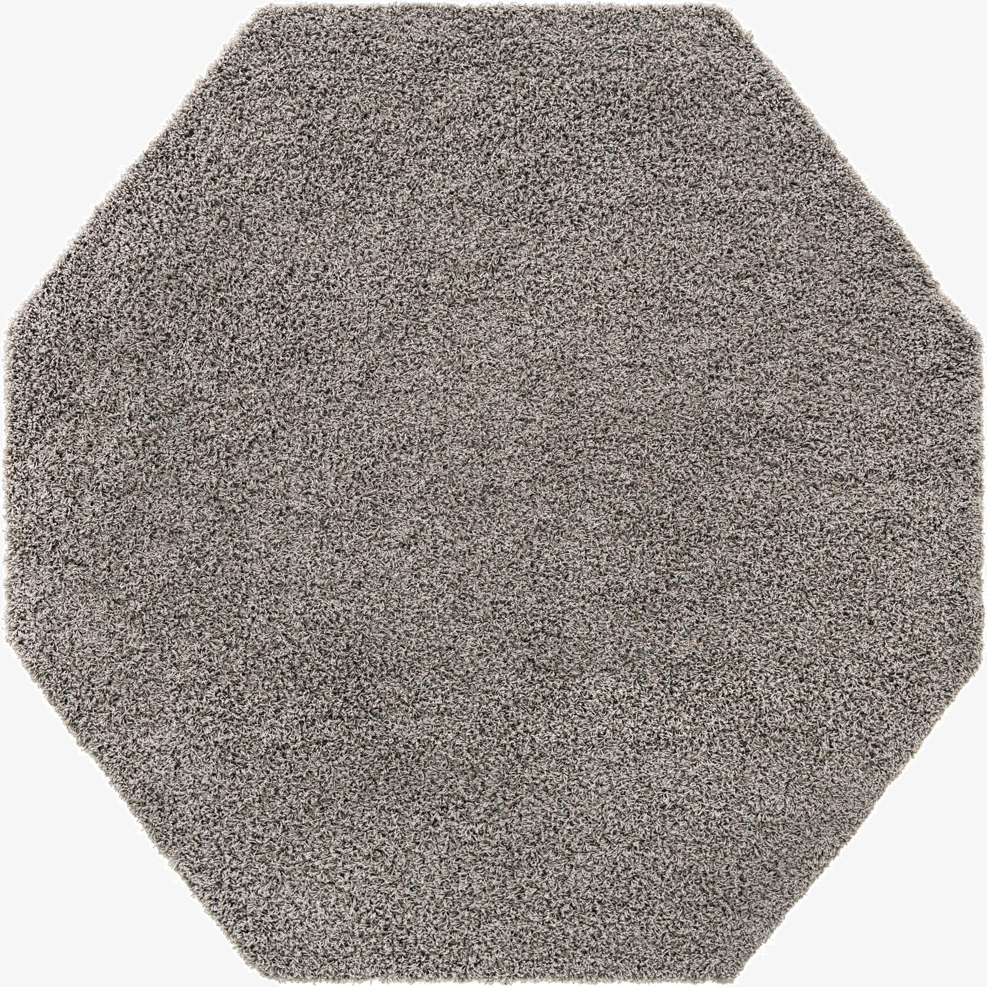  7' 10 x 7' 10 Solid Shag Octagon Rug