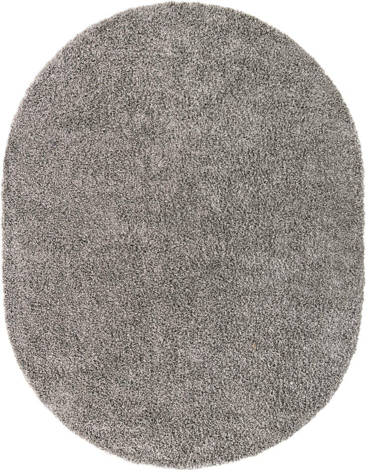 Detail image of  7' 10 x 10' Solid Shag Oval Rug