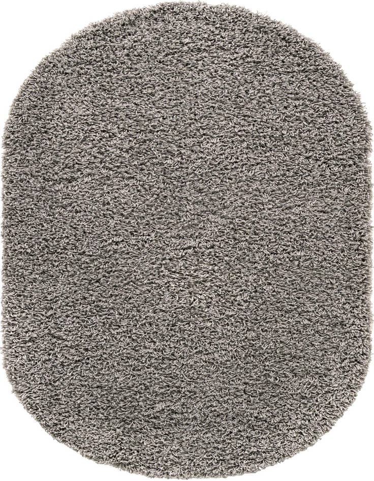 Detail image of  3' x 5' 3 Solid Shag Oval Rug