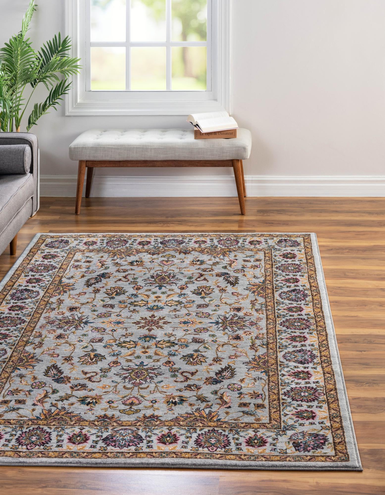 Cloud Gray 6' 7 x 9' Medina Rug | Rugs.com