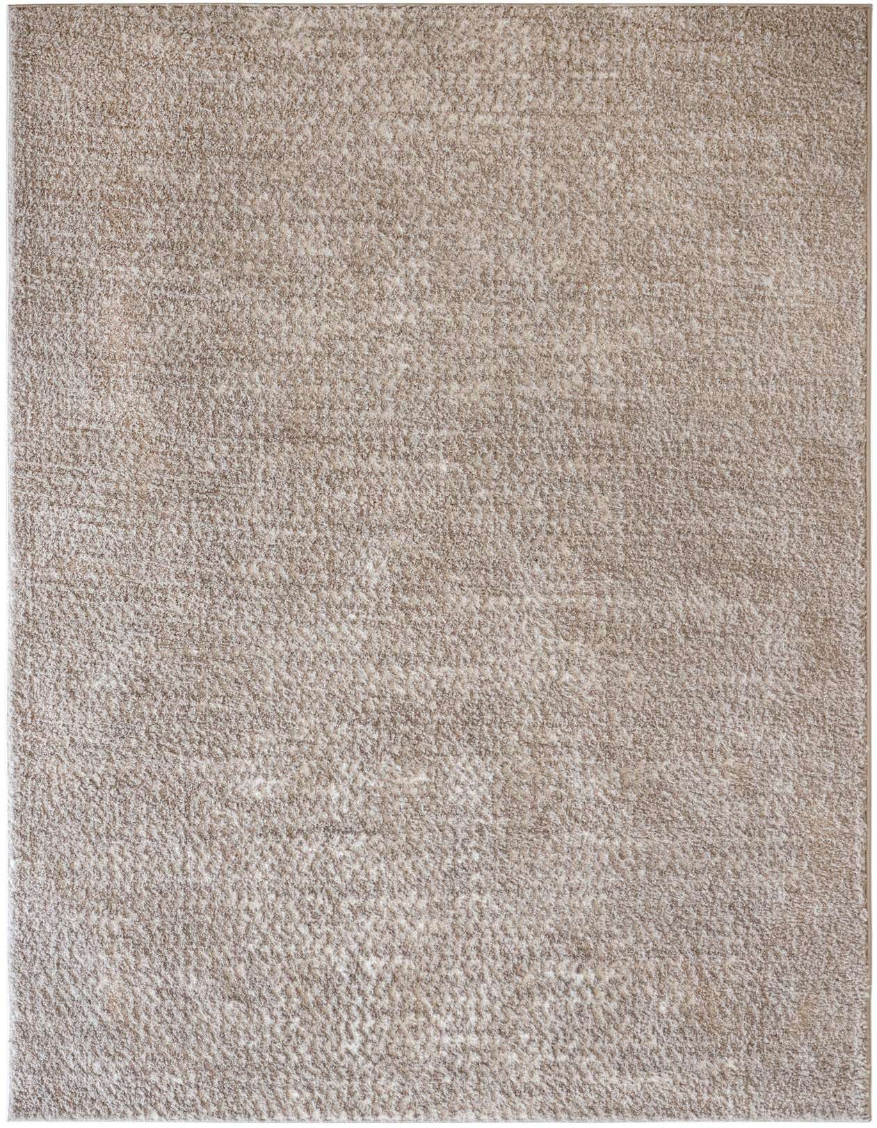 A 5x8 rectangular Sepia Collection rug in shades of gray and silver, featuring a subtle modern textured pile.