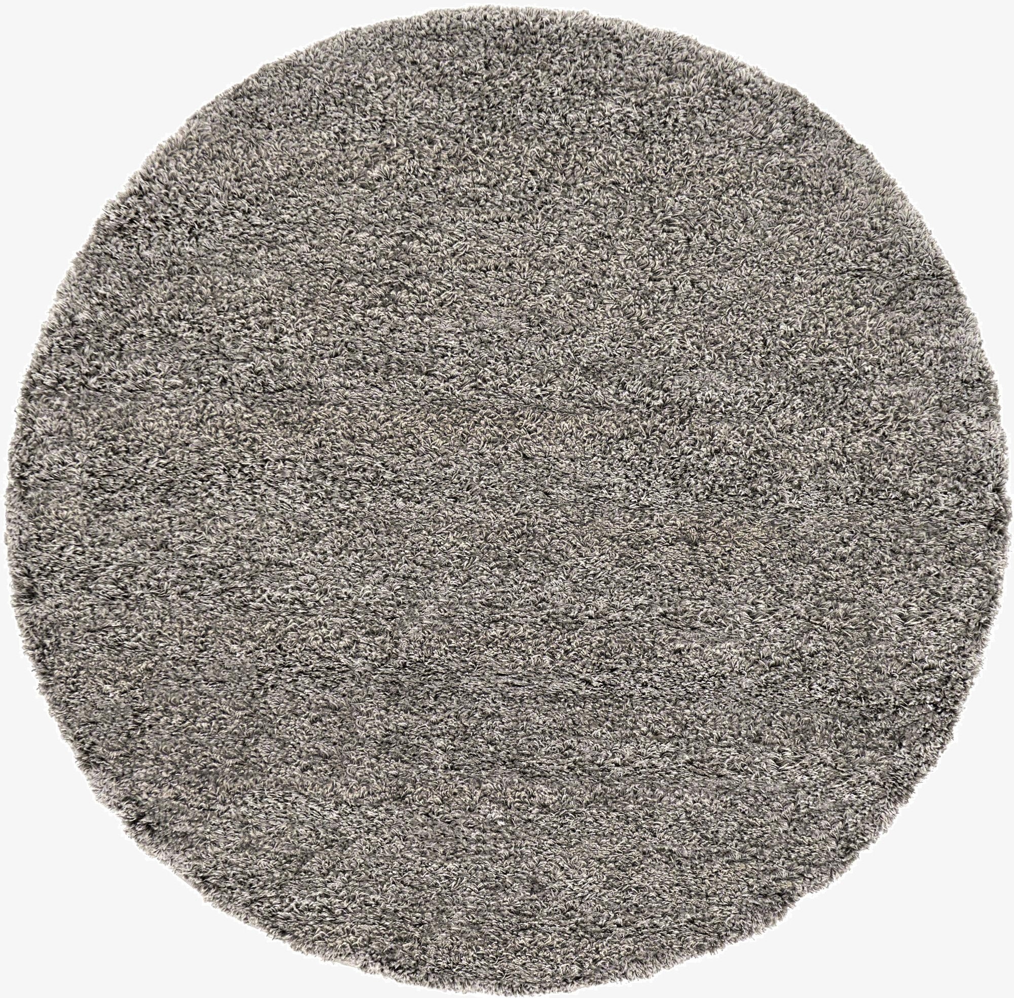  6' x 6' Solid Shag Round Rug