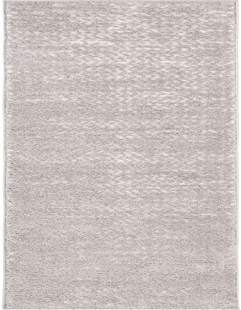 A long 8 ft gray runner rug with a modern textured pile, ideal for a hallway.