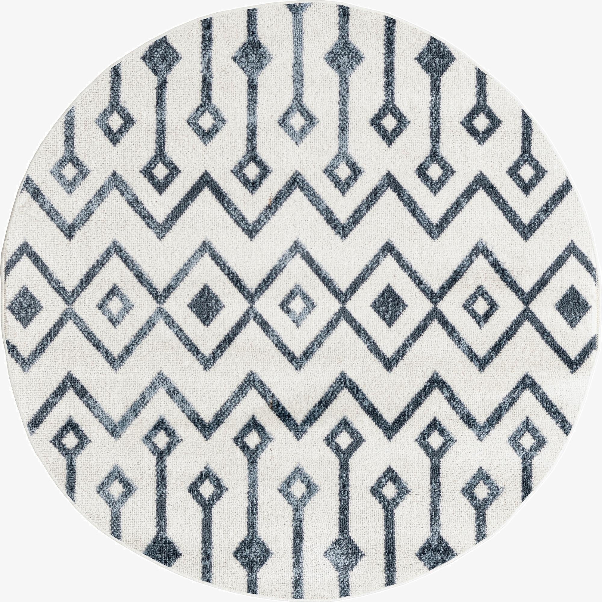  3' x 3' Bohemian Trellis Round Rug