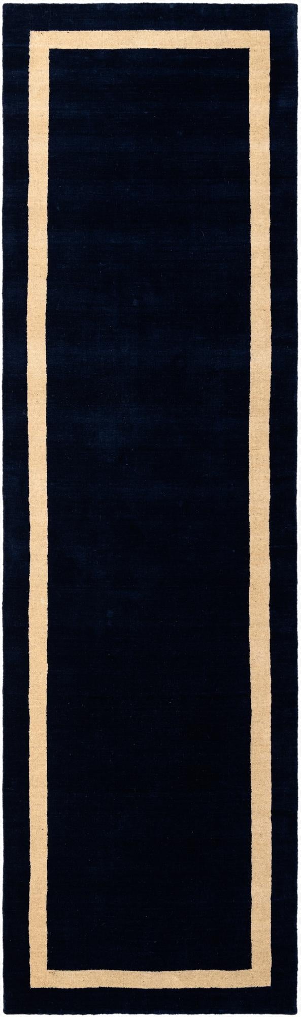  3' 3 x 12' Jill Zarin Border Wool Runner Rug