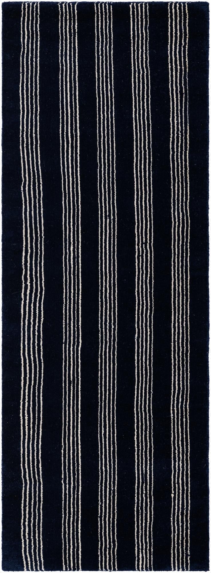  2' x 6' 1 Jill Zarin Striped Wool Runner Rug