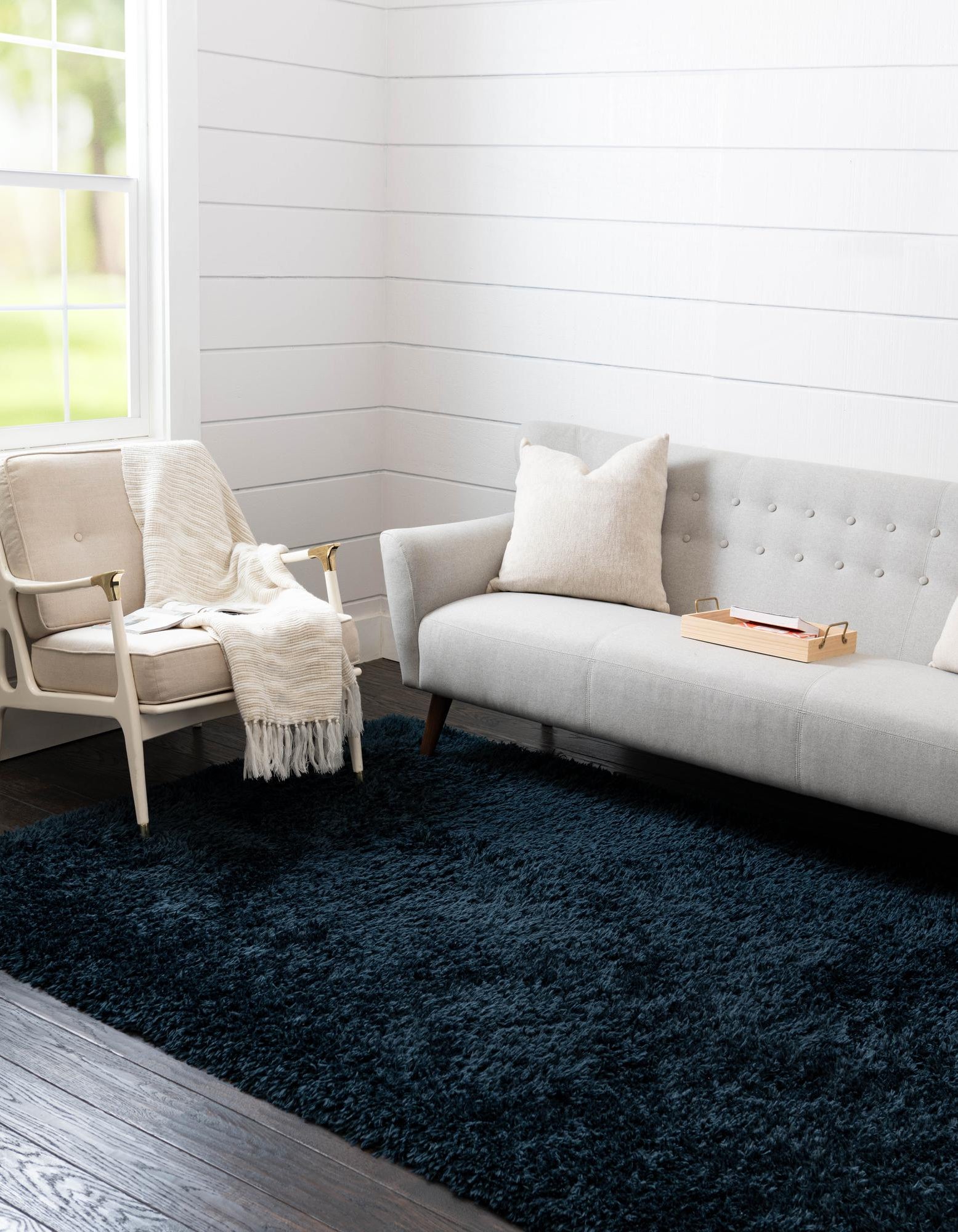 Cobalt 5' x 8' Infinity Shag Rug | Rugs.com