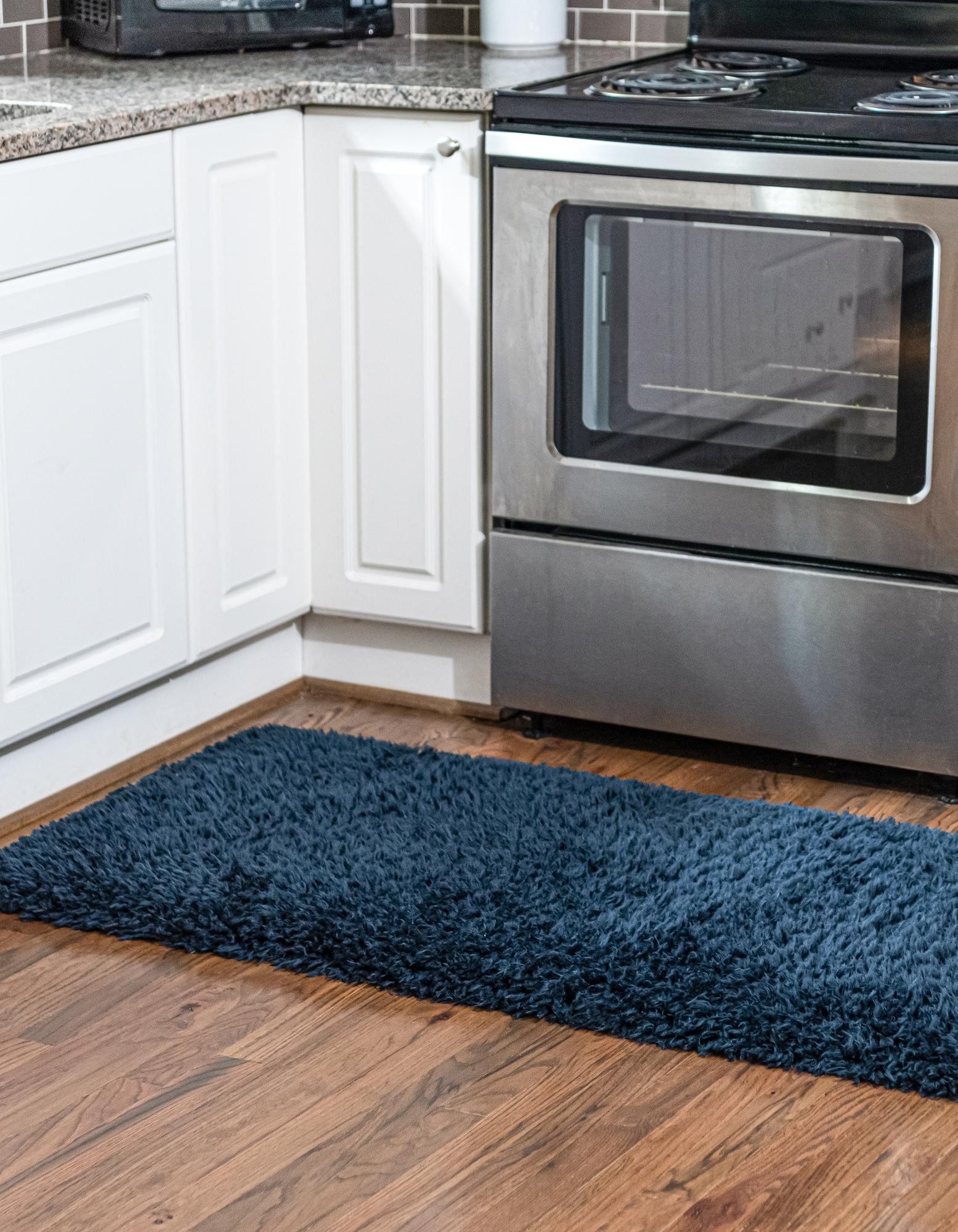 Cobalt 2' 7 x 10' Infinity Shag Runner Rug | Rugs.com
